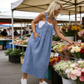👗 49% RABATT 🌸 | Löst Sittande Overallklänning – Fickor & Andningsbar