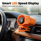 Handsfree-fläkt med LED-display
