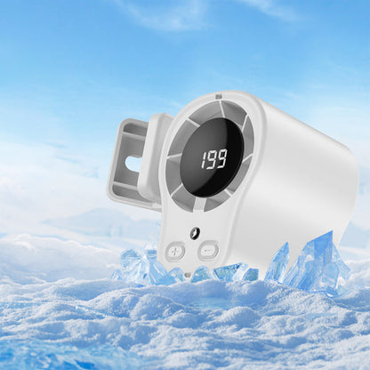 Handsfree-fläkt med LED-display