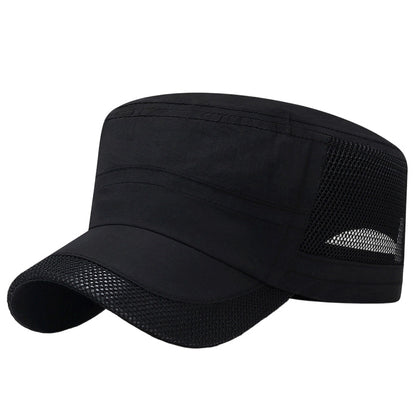 💪Utomhuskeps med platt topp och nätpanel