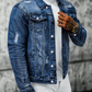 🧥 49% RABATT NU! 👖 Herrjacka i tvättad vintage-modell – Tidlös design, slitstarkt tyg och funktionella fickor ✨