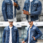🧥 49% RABATT NU! 👖 Herrjacka i tvättad vintage-modell – Tidlös design, slitstarkt tyg och funktionella fickor ✨